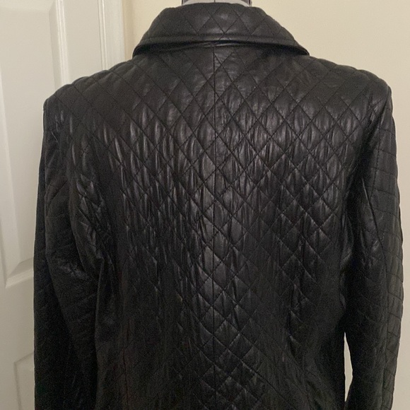 SOLD! Neiman Marcus 100% Lamb Leather Coat - Picture 6 of 8